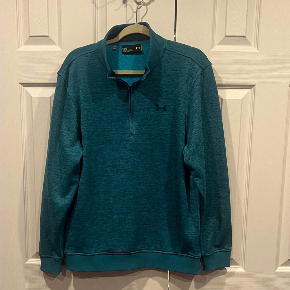 Under Armour Blue/Green Men’s Quarter-Zip Pullover